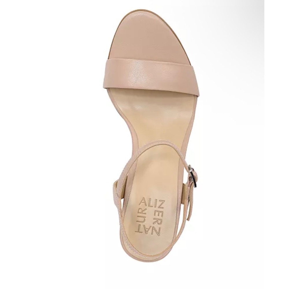 Naturalizer Women's Bristol Block Heel Dress Sandals nude size 8.5 - Picture 3 of 3